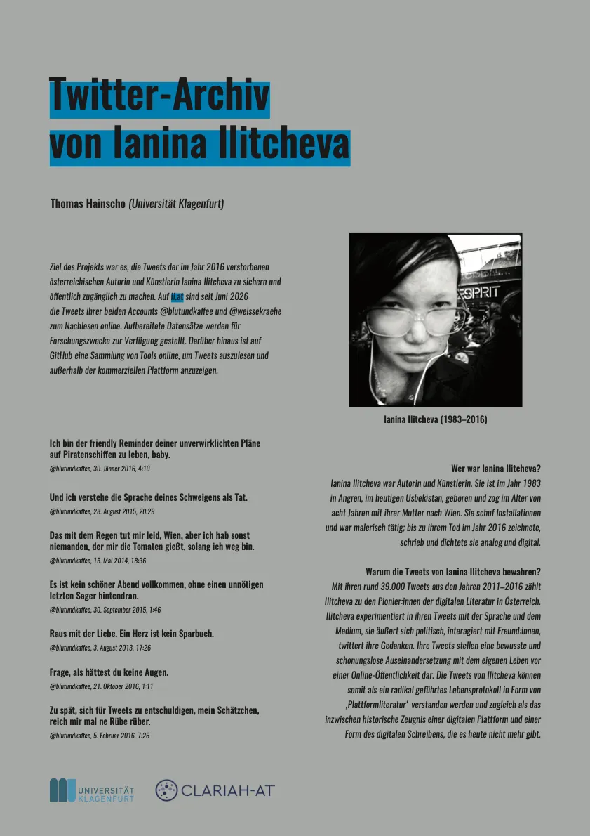 poster of twitter archive von Ianina Illitcheva